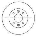 6001548578 8200171765 4020600QAA brake disc rotor for DACIA/KUBISTAR